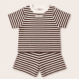 STRIPE shirt brown