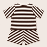 STRIPE shirt brown